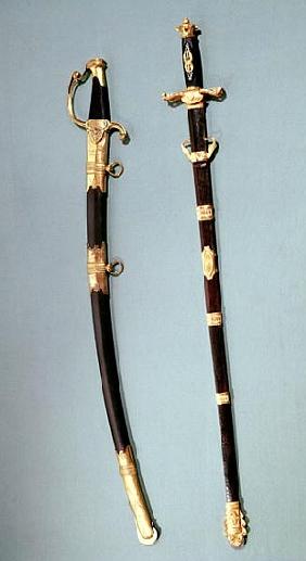 Commemorative sword given Napoleon Bonaparte for helping him with his successful coup d''etat at Sai