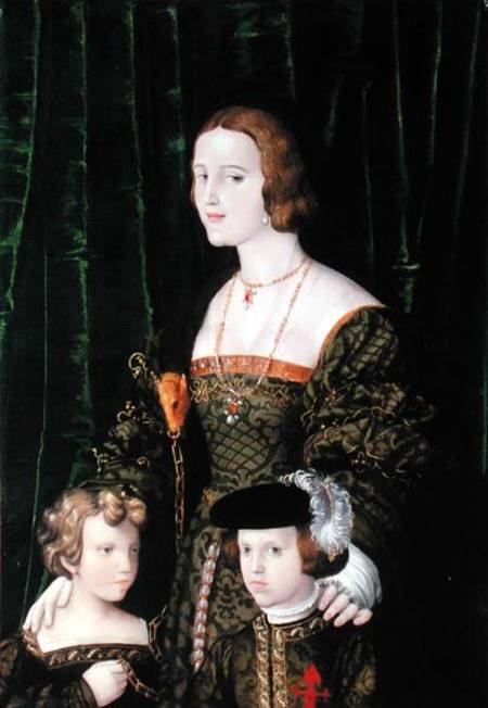 Joanna the Mad of Castille (1479-1555) and his sister from Nicolaus Alexander Mair von Landshut