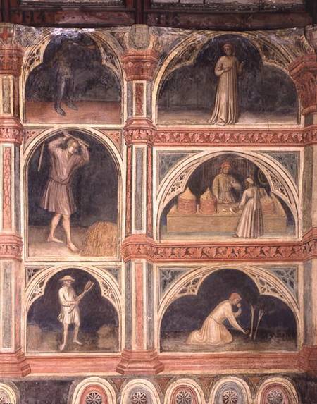 The Month of July, from a series of murals depicting the Astrological Cycle from Nicolo & Stefano da Ferrara Miretto