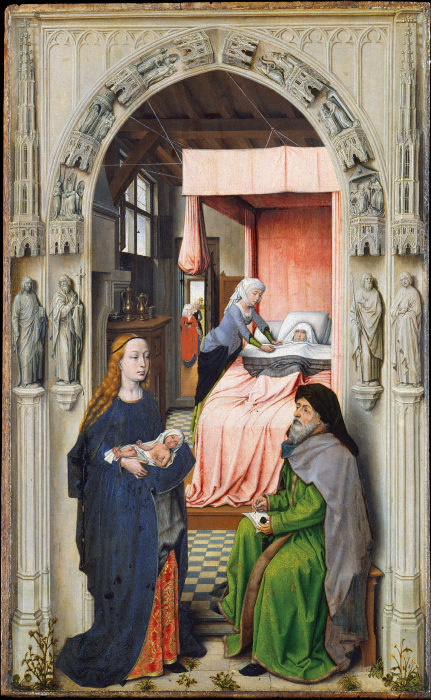Nativity and Naming of St. John the Baptist from Niederländischer Meister um 1510
