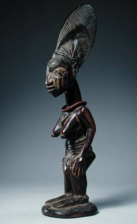 Standing Female Figure, Yoruba Culture, Nigeria from Nigerian