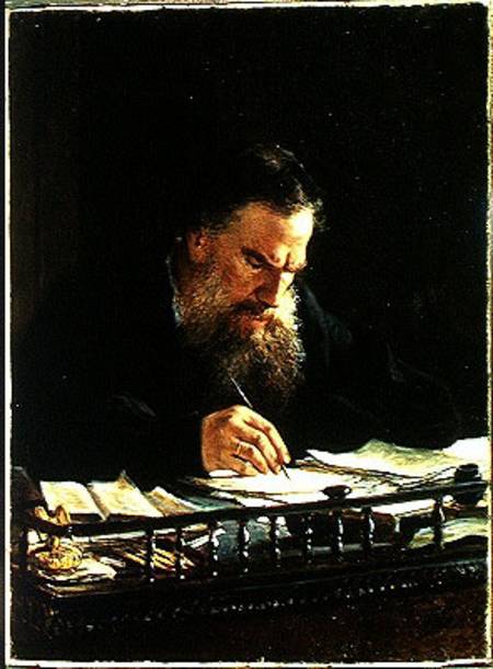 Portrait of Lev Tolstoy (1828-1910) from Nikolai Gay