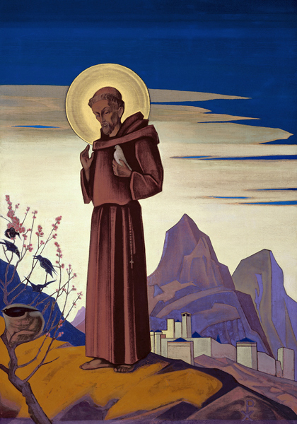 Saint Francis from Nikolai Konstantinow. Roerich