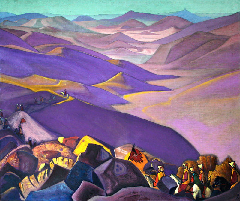 Mongolia. Genghis Khan's Campaign from Nikolai Konstantinow. Roerich