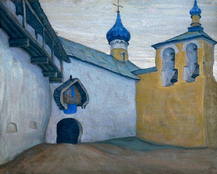 Das Pskowo-Petschory-Kloster from Nikolai Konstantinow. Roerich