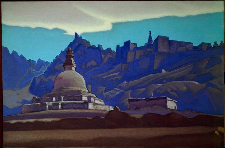 Tombs. Ladakh from Nikolai Konstantinow. Roerich