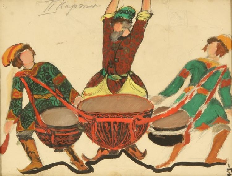 Kostümentwurf zur Oper Schneeflöckchen von N. Rimski-Korsakow from Nikolai Konstantinow. Roerich