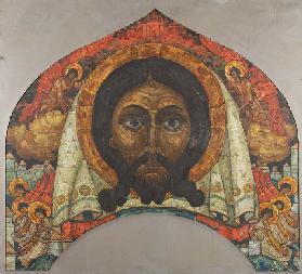 Studie der Wandmalerei in der Kirche des Heiligen Geistes in Talaschkino