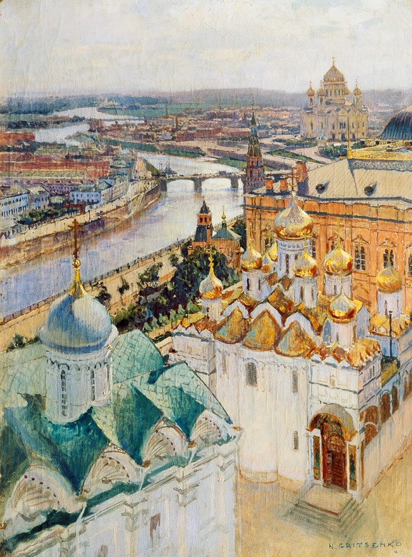 View of Moscow from the Bell Tower of Ivan the Great from Nikolai Nikolaevich Gritsenko