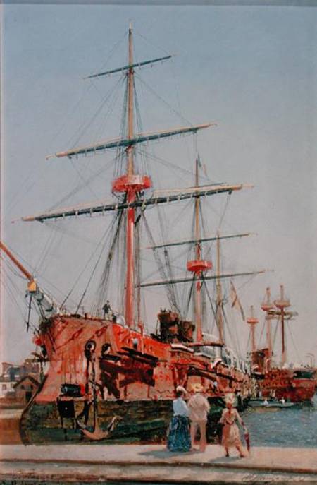 Building of the Battleship 'Admiral Kornilov' in Brittany from Nikolai Nikolaevich Gritsenko