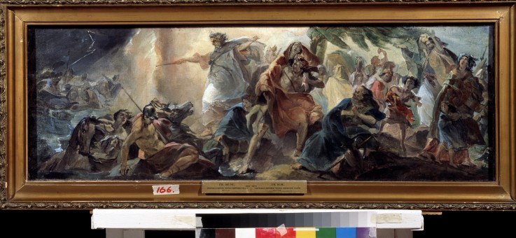 The Israelites crossing of the Red Sea from Nikolai Nikolajewitsch Ge