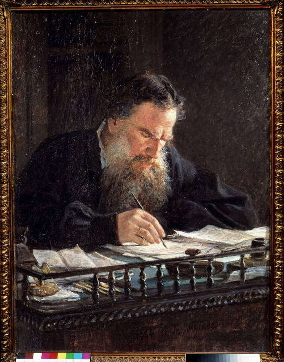 Portrait of the author Leo N. Tolstoy (1828-1910) from Nikolai Nikolajewitsch Ge
