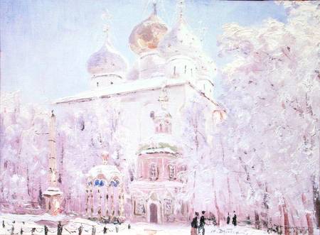 Winter in the Trinity-St. Sergius Lavra in Sergiyev Posad from Nikolay Nikanorovich Dubovskoy