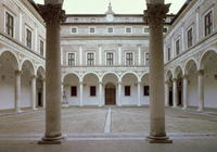View of the Cortile d'Onore (Courtyard of Honor) designed by Luciano Laurana (c.1420-1502) c.1470-75
