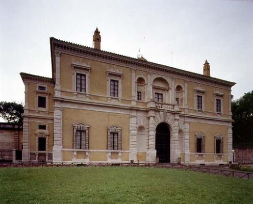 View of the facade, designed by Giorgio Vasari (1511-74) Giacomo Vignola (1507-73) and Bartolomeo Am from 
