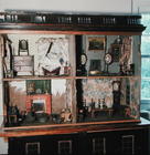 English Doll's House with original contents and wallpaper, c.1800