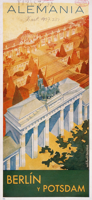 Brandenburg Gate , Spanish poster from 