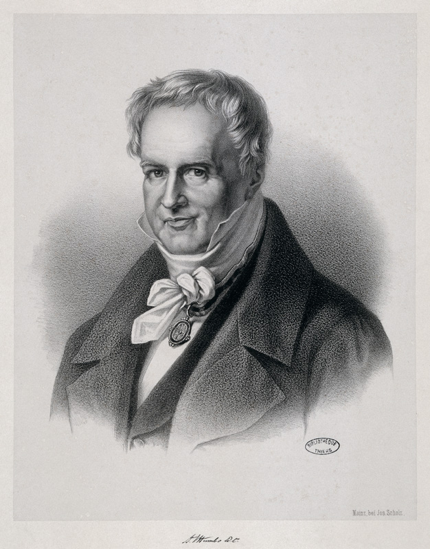 Alexander v.Humboldt / Litho after Begas from 