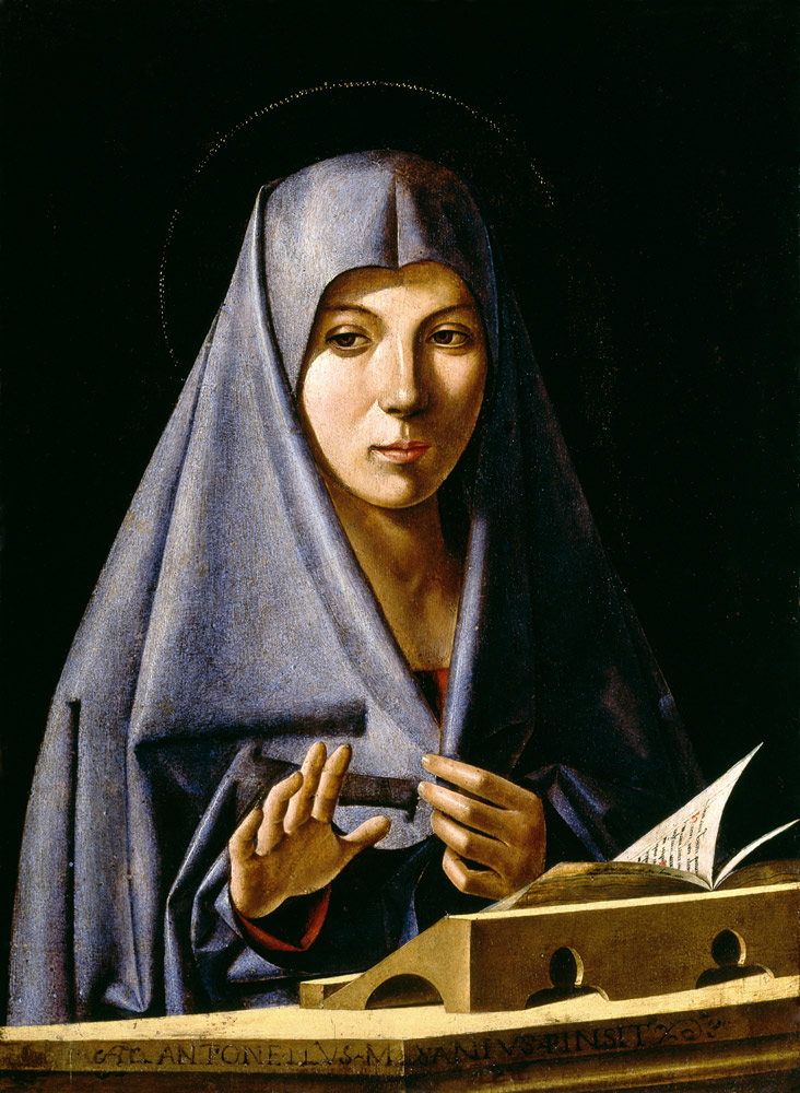 Antonello da Saliba,Mary of Annunciation from 