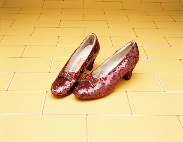 A Pair Of Ruby Slippers Worn By Judy Garland In The 1939 MGM Film ''The Wizard Of Oz'' from 