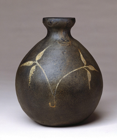 A Black-Glazed Vase from 