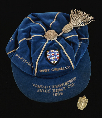 A Continental Gold World Cup Winner''s Medal And A Blue England World Cup 1966 International Cap Awa from 