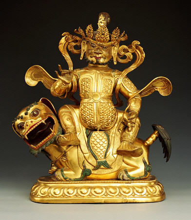 A Gilt-Bronze Figure Of Vaisravana, 17th/18th Century from 