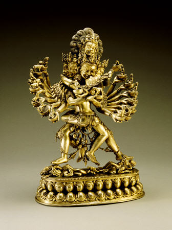 A Large Sino-Tibetan Gilt-Bronze Figure Of Yi-Dam Hevajra from 