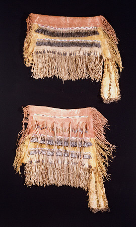 An Apache Beaded Hide Girl''s Puberty Skirt (Two Pieces) from 