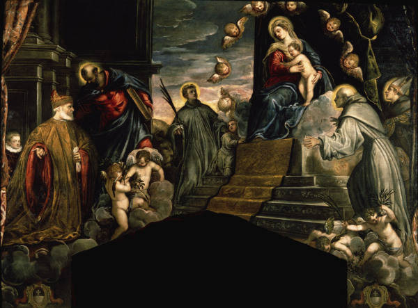 Andrea Grittin worshipping / Tintoretto from 