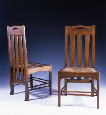 An Oak Dining Chair Designed By Charles Rennie Mackintosh For The Argyle Street Tearooms, Circa 1898 from 