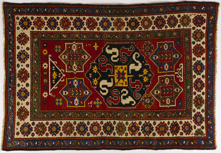 An Unusual Antique Chondzorek Kazak Rug from 
