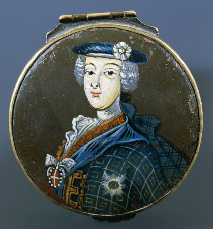 A Painted Metal Snuff Box, The Cover With A Half Length Portrait Of Prince Charles Edward Stuart (17 from 