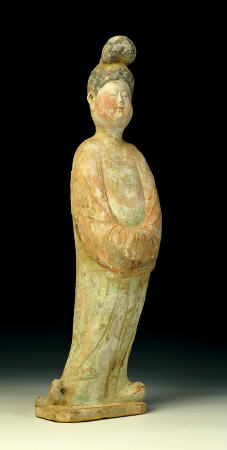 A Painted Pottery Figure Of A Court Lady from 