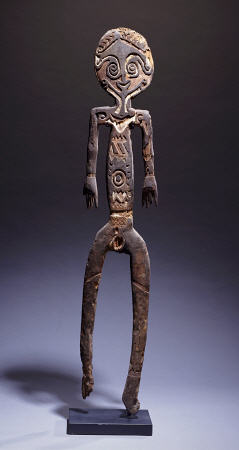 A Papuan Gulf Figure, Bioma, Of Flat Form, From Urama Island from 