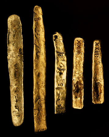 A Selection Of Gold Bars Recovered From The Wreck Of The Spanish Galleon ''Nuestra Senora De Atocha' from 