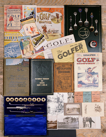 A Selection Of Golfing Memorabilia Including Photographs, Postcards And Books from 