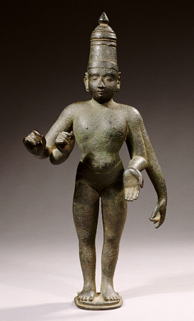 A South Indian, Vijayanagar, Bronze Figure Of Probably Rama from 