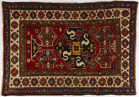 An Unusual Antique Chondzorek Kazak Rug
