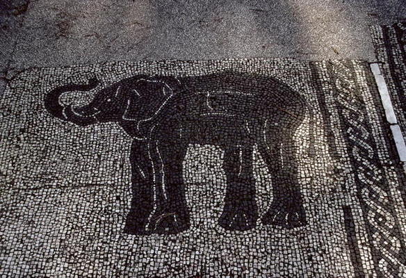 An Elephant, Roman, 2nd century AD (mosaic) from 