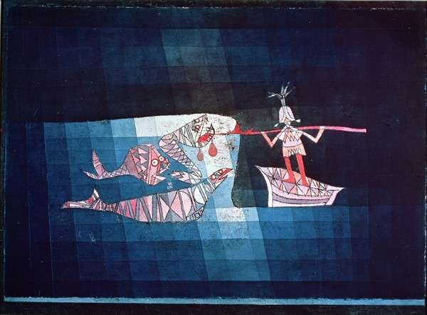 Battle scene from the comic fantastic opera ''The Seafarer'', 1923 (no 123) (oil transfer, pencil, w from 