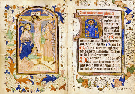 Book Of Hours, In Dutch, Depicting Crucifixion Of Christ from 