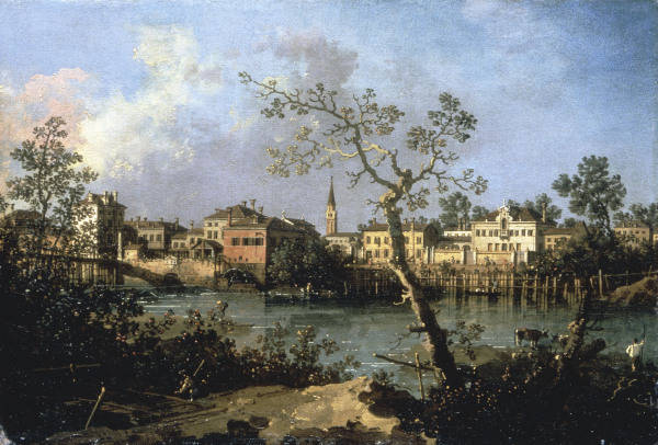 Brenta Canal / Ptg.by Canaletto / c.1760 from 