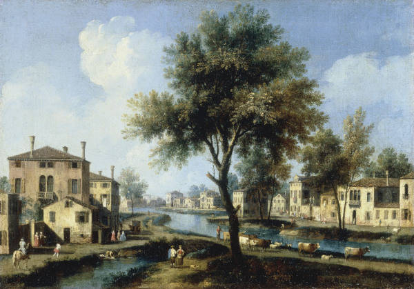 Brenta / View / Ptg.by Canaletto / C18th from 