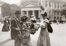 Flower seller / Potsdamer Platz / 1910
