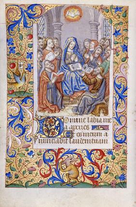 Book Of Hours, Use Of Paris, In Latin With Prayers In French