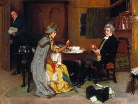 Conversation with her lawyer, 1892