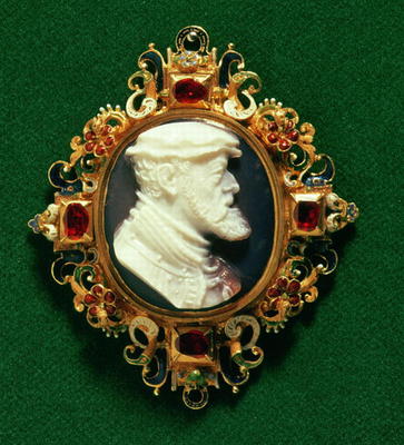 Cameo bearing the portrait of Charles I of Spain (1500-58) Holy Roman Emperor from 