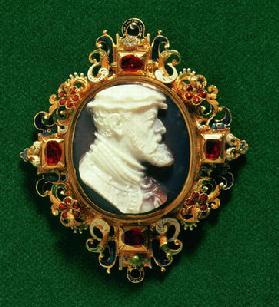 Cameo bearing the portrait of Charles I of Spain (1500-58) Holy Roman Emperor