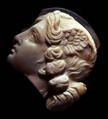 Cameo fragment of the head of Medusa from 